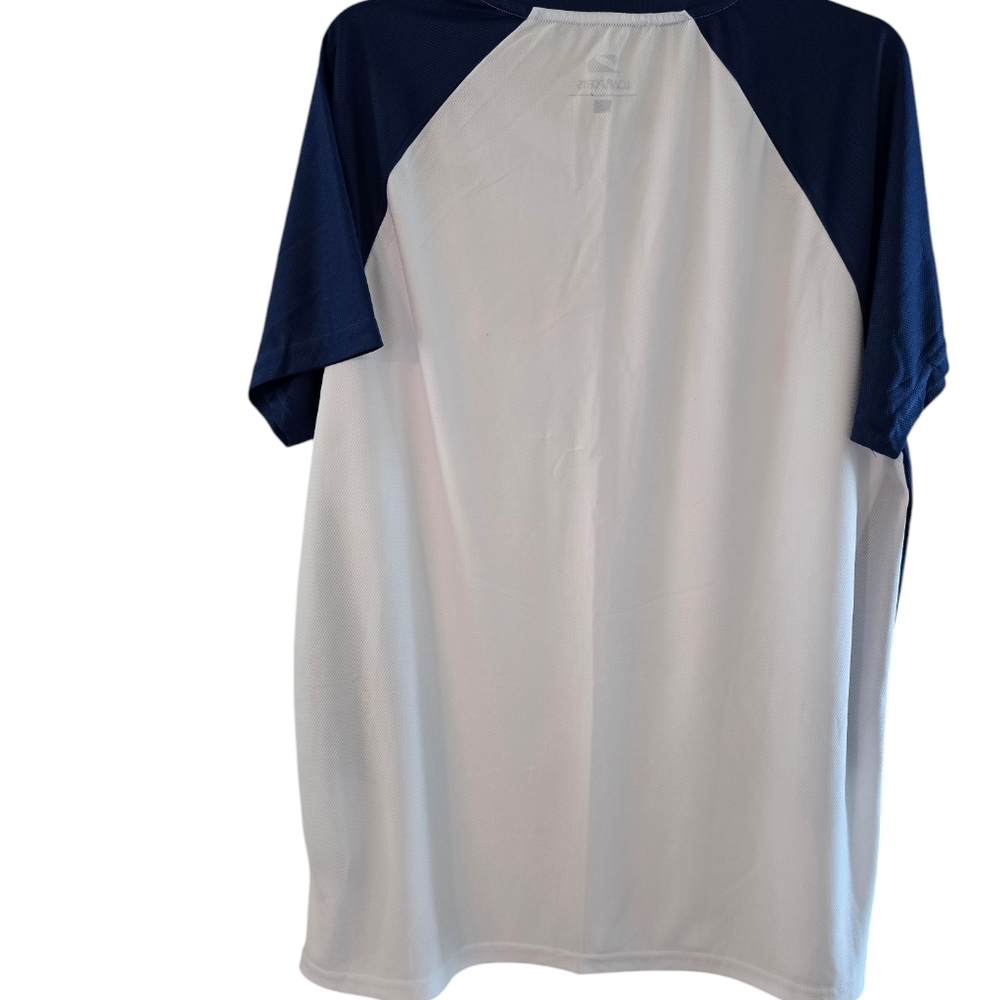 Lc Waikiki White and Blue Athletic T-Shirt, size XXL - Picture 4 of 7